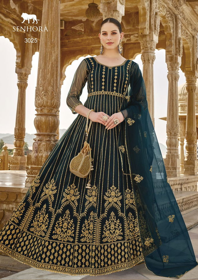 Nirjala By Senhora Butterfly Net Anarkali Wedding Salwar Suits Wholesale Suppliers In Mumbai